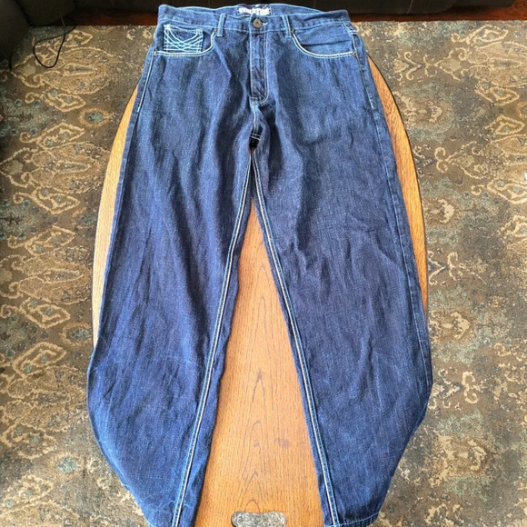Evolution Straight Leg Dark Wash Relaxed Fit Jeans Size Men's 36x34 - Picture 1 of 10